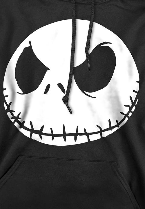 Immagine prodotto The Nightmare Before Christmas Felpa con Cappuccio Jack Viso Uomo (S)