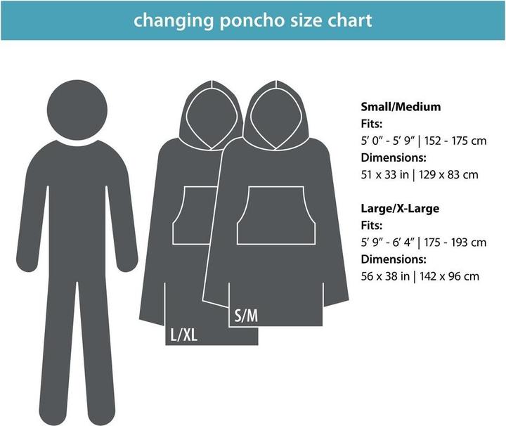 Produktbild Pack Towl PackTowl Changing Poncho Botanical S/M (130 x 84 cm)