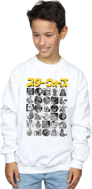 Immagine prodotto Star Wars Japanese Character Thumbnail Felpa Ragazzi (152, 158)