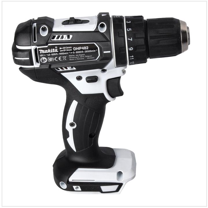 Actual product image Makita DHP 482 ZW Battery impact drill 18 V 62 Nm Solo + Bit Set 31 pcs ( D-30667 ) (Rechargeable battery operated)