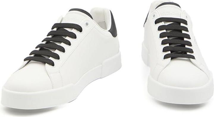 Immagine prodotto Dolce & Gabbana portofino light sneakers in black and white leather (43)