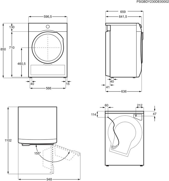 Image du produit AEG ATW7GCI10 (8 kg, Gauche, Modifiable)