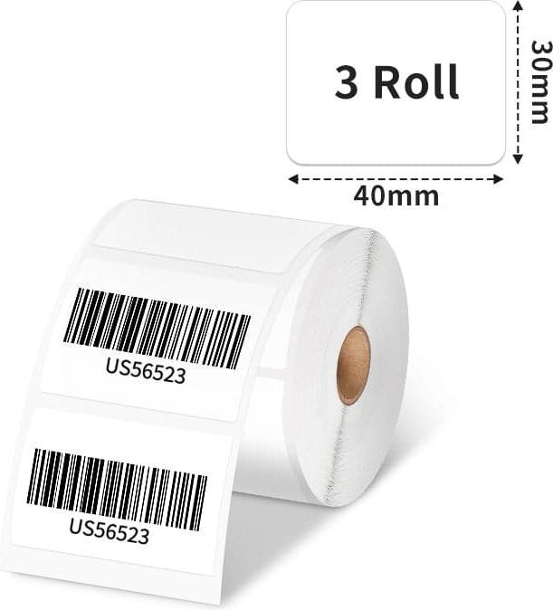 Actual product image Phomemo Thermal labels