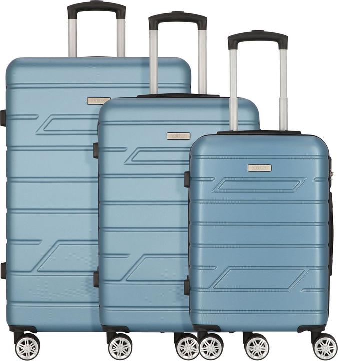 Immagine prodotto Nowi Set di valigie a 4 ruote Bergamo 3 pezzi (96 l, XL (da 115l))