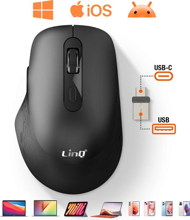 Actual product image LinQ W709 desktop mouse (Wireless)