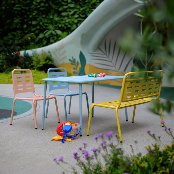 Immagine prodotto Casa.Pro Kindersitzgruppe Etroubles 4-tlg. Stahl Mehrfarbig