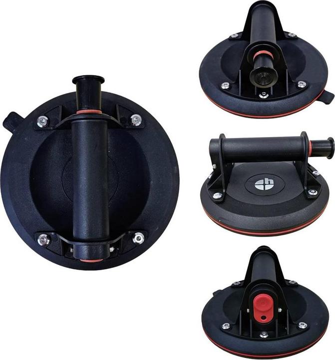 Image du produit Heicko P612 Ventouse à 1 tête avec pompe à vide intégrée et indicateur de vide incl. (140 kg)