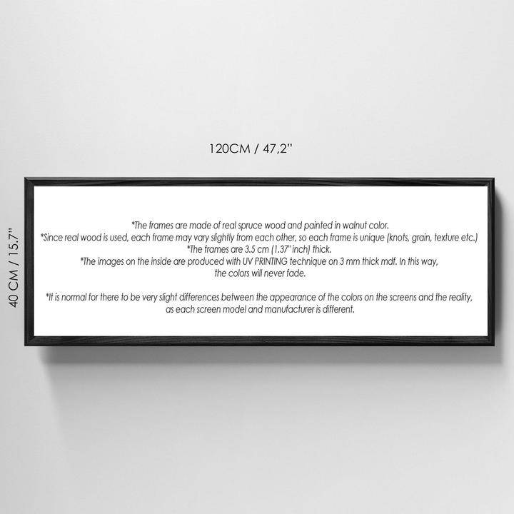 Image du produit Wallxpert Tableau Shapes 120 x 40 cm, motif : Motifs (120 x 40 x 3.5 cm)