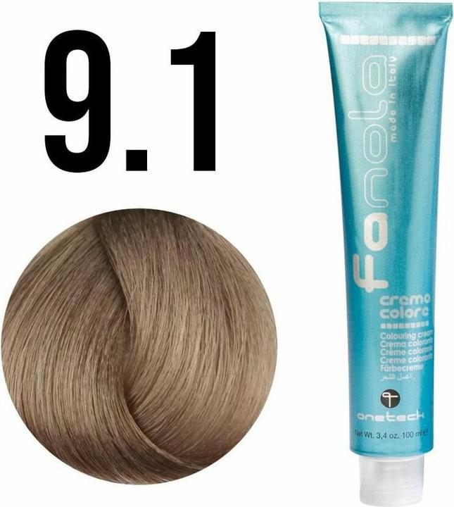Image du produit Fanola 9*1 Rubio Clarísimo Ceniza 100ml (9.1 Frêne blond très clair)
