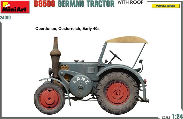 Immagine prodotto Trattore Dt. 1:24 D8506 con tetto della cabina tetto della cabina