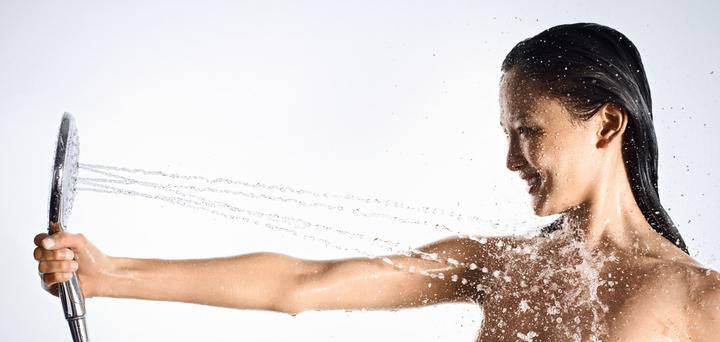 Actual product image hansgrohe Raindance Select S hand shower with chrome head (3 Beam types, 8.80 l/min)