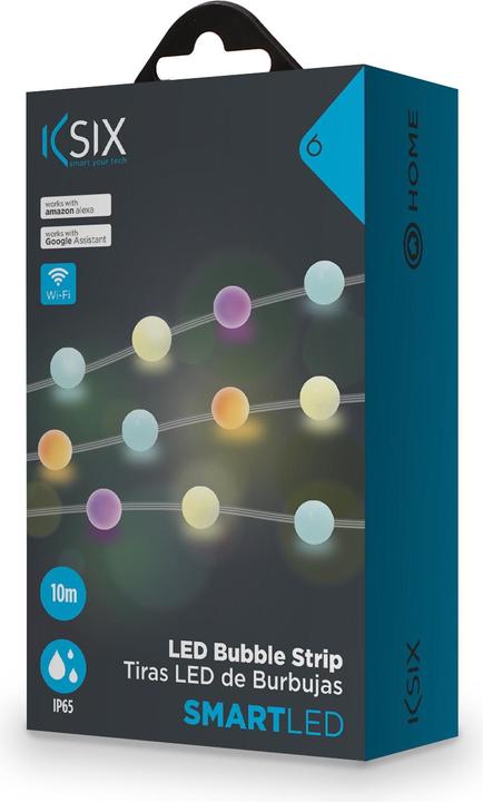 Immagine prodotto KSIX Striscia Di Bolle LED Colorate 10 M (Multicolore, 1000 cm, Interno)
