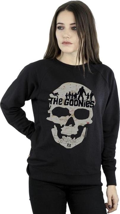 Actual product image Universal Textiles Womens/Ladies Map Skull Sweatshirt (S)