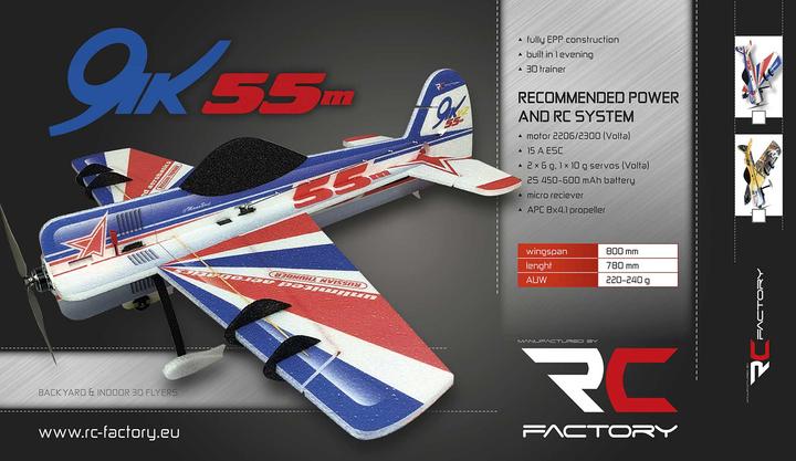 Produktbild RC Factory RC-Factory Yak 55 (gelb) / 800 mm (Kunstflug)
