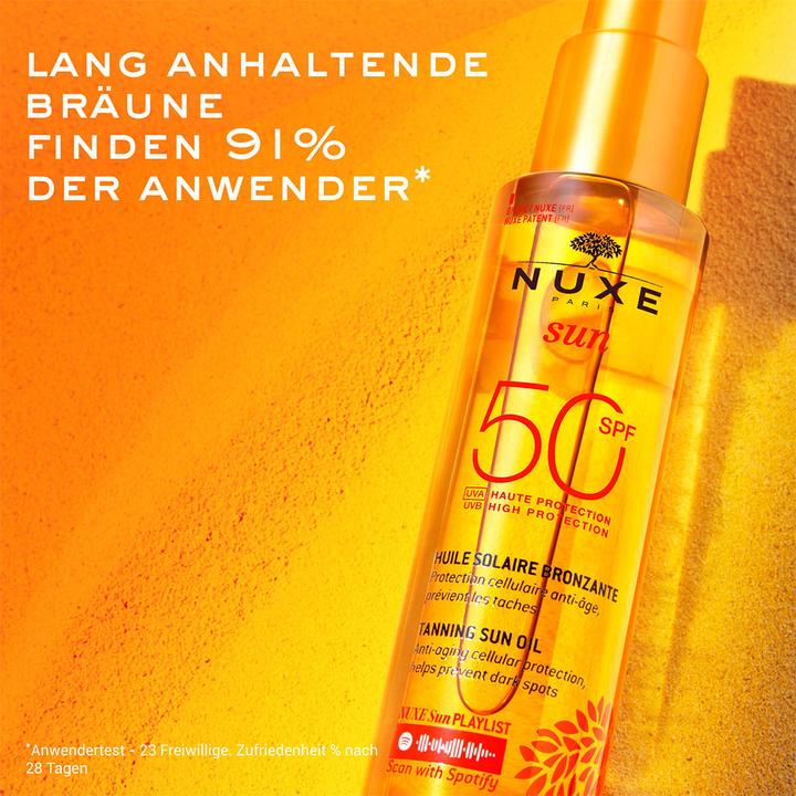 Immagine prodotto Nuxe Sun Set Huile Solaire Bronzante 50 SPF (Olio abbronzatura, SPF 50, 570 ml, 289 g)