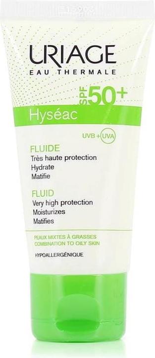 Actual product image Uriage Hyséac Fluid (Sun cream face, SPF 50, 50 ml, 77 g)