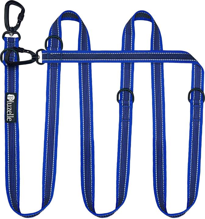 Actual product image Bluzelle 3m dog lead, double lead with carabiner, adjustable (Dog, Walks)