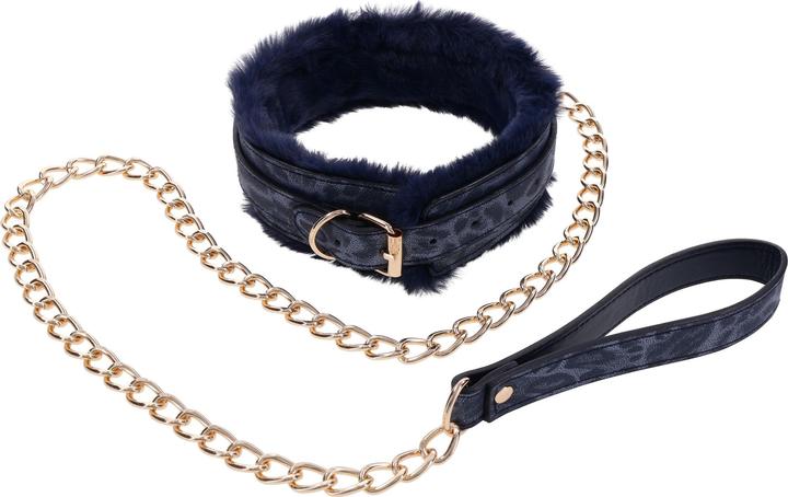 Image du produit Sportsheets Collier et Laisse en Fourrure Cougar - Noir