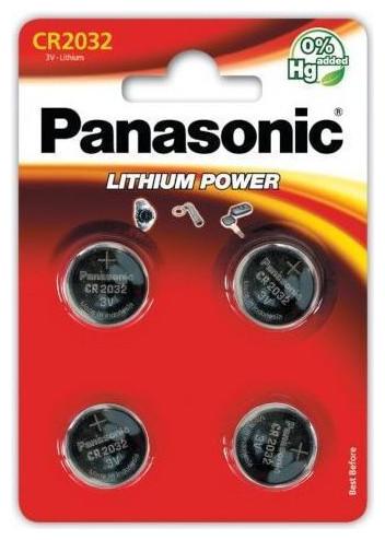 Productafbeelding Panasonic Lithium vermogen CR2032 (4 Pcs., CR2032, 220 mAh)