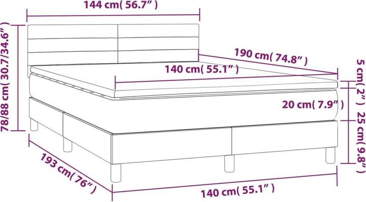 Actual product image VidaXL Jace (140 x 190 cm, 140 x 190 cm)