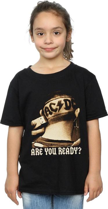 Produktbild AC/DC Mädchen Sind Sie bereit Haare rasieren Baumwolle TShirt (152, 158)