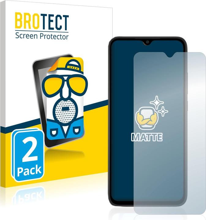 Actual product image BROTECT Anti-glare screen protector matt (2 Piece, Mi 9)