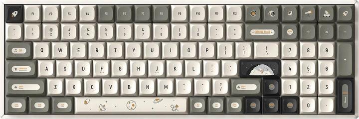 Actual product image Iqunix F97 Hitchhiker Wireless Gaming Keyboard, RGB - Moonstone Switches (DE, Wireless)