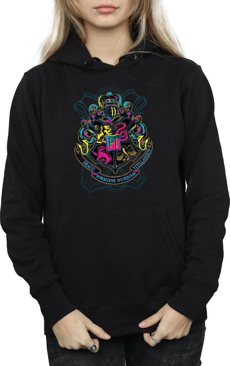 Produktbild Neon Hogwarts Crest Kapuzenpullover (S)