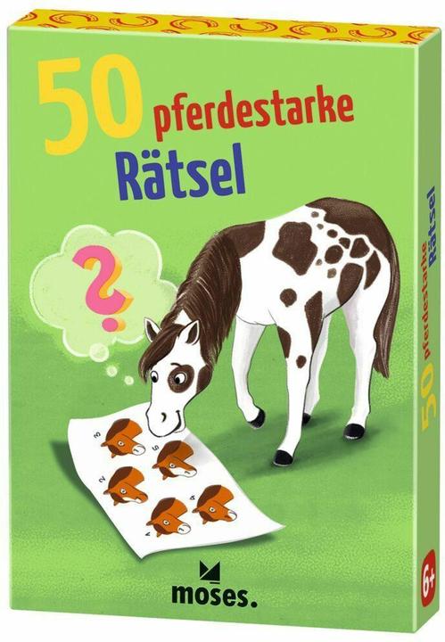 Produktbild 50 pferdestarke Rätsel, lustiges Rätselspiel über Pferde, Ponys und Co., Rätselspass für Pferd (Deutsch)