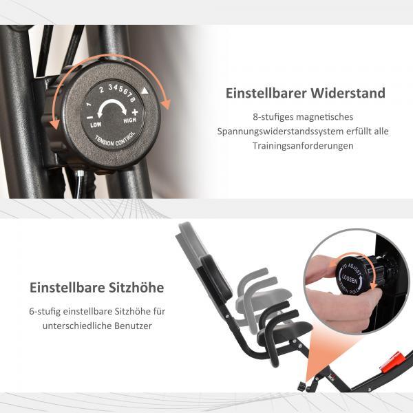 Actual product image Homcom Bike trainer with LCD display