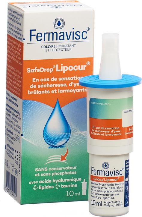 Produktbild OmniVision FERMAVISC SafeDrop Lipocur Gtt Opht Fl 10 ml (10 ml, Fermavisc SafeDrop Lipocur Gtt Opht Fl 10 ml)