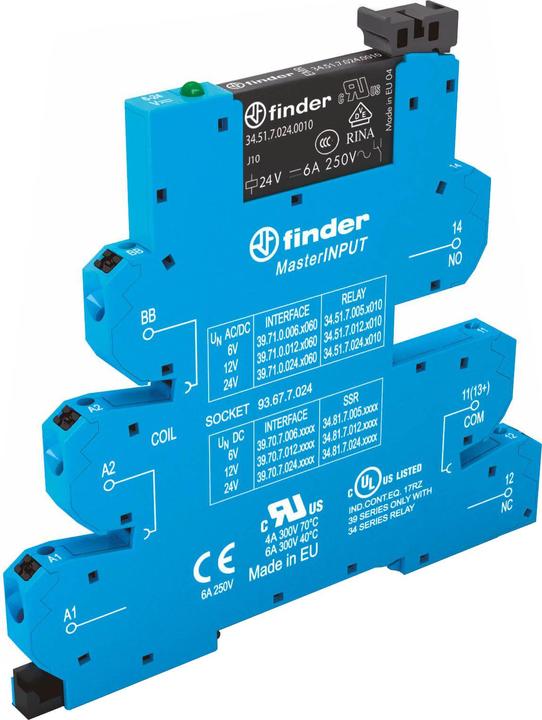 Image du produit Finder Electromechanical Relay; 6A; 24VAC/DC