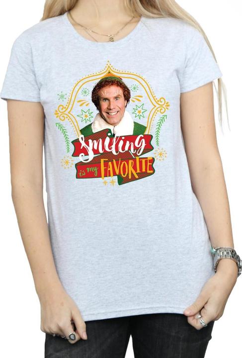 Actual product image Elf Womens/Ladies Buddy Smiling Cotton T-Shirt (S)