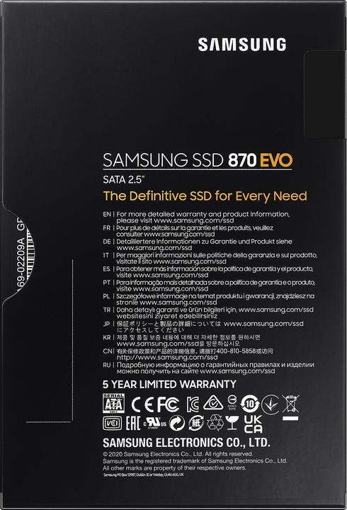 Produktbild Samsung 870 EVO (2000 GB, 2.5")