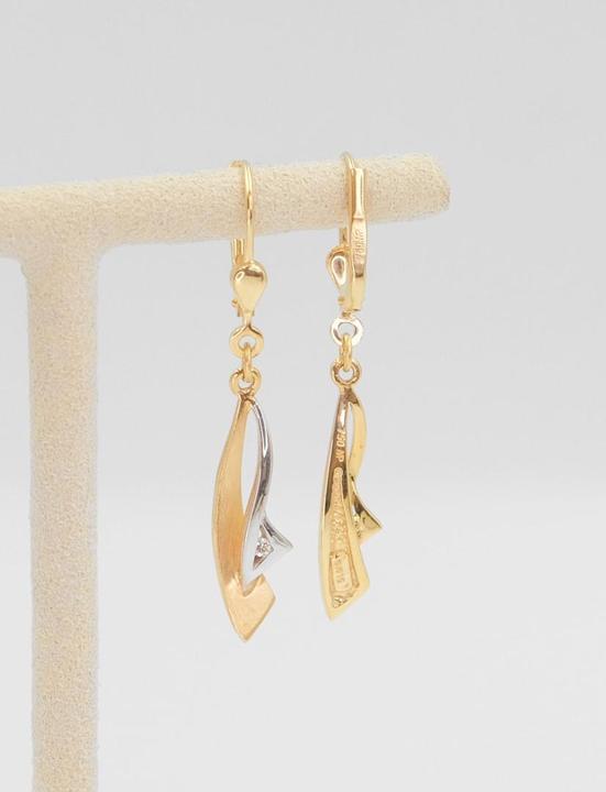 Immagine prodotto Muau Orecchini con diamanti bicolore 750/18K