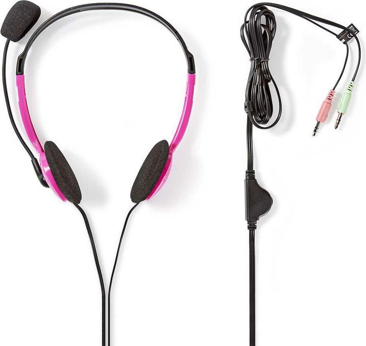 Produktbild Nedis Kopfhörer für PC Kopfband 2 Stecker 3,5 mm (Kabelgebunden)
