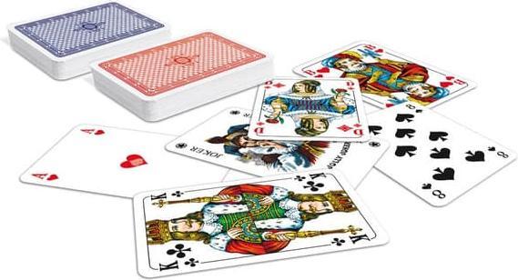 Image du produit Cartamundi Romme/Canasta/Bridge 2x55 cartes en boîte à couvercle coiffant (Allemand)