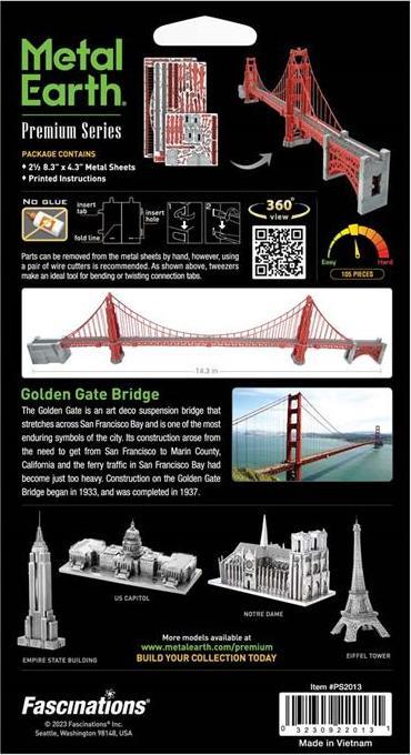 Immagine prodotto Metal Earth Serie Premium Golden Gate Bridge PS2013