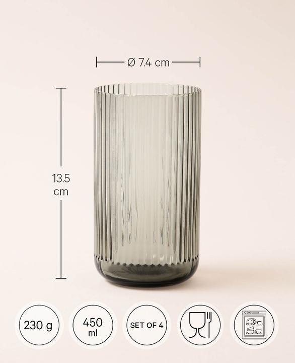 Image du produit Esmée Lot de 4 verres à boire Oskar (0.45 l, 4 x)