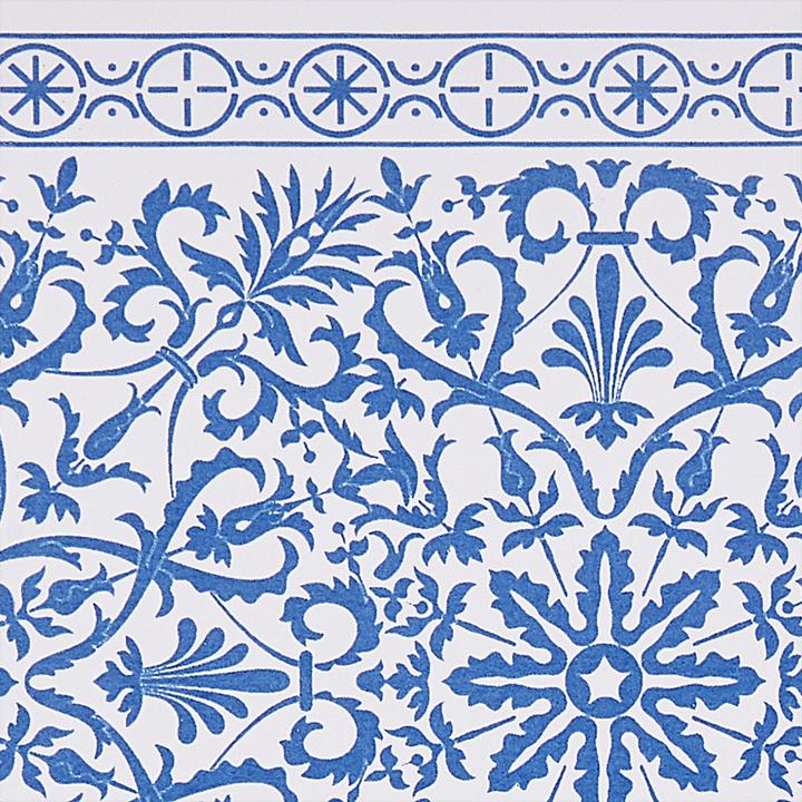 Immagine prodotto Beliani Set da bagno 3 pezzi in ceramica blu/bianco CARORA (8 x 8 x 19 cm)