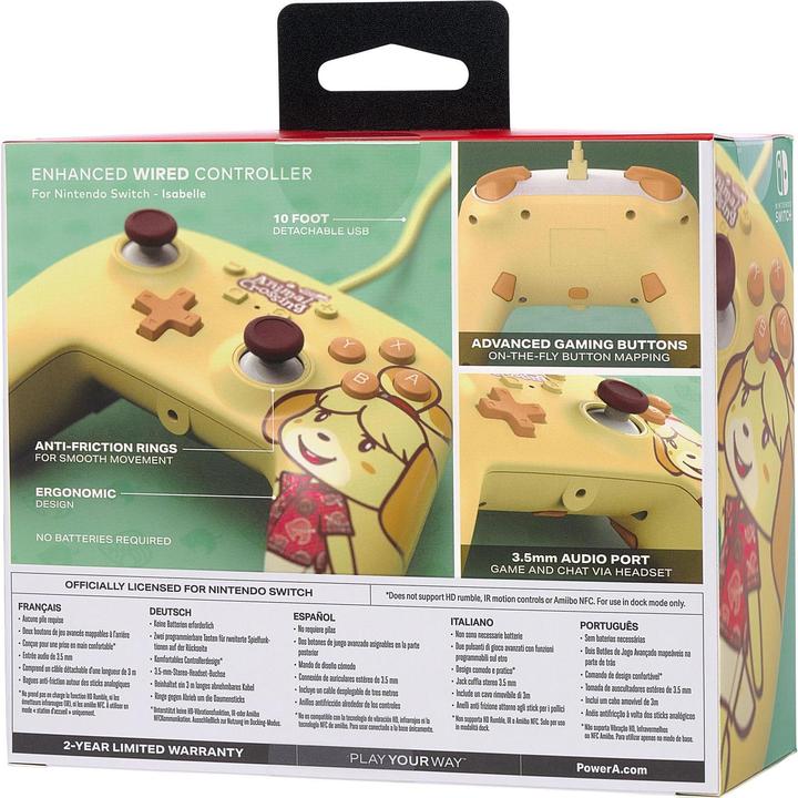 Actual product image PowerA Enhanced Wired Controller For Nintendo Switch - Animal Crossing: Isabelle (Switch)