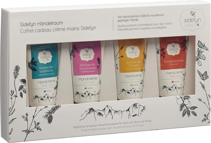 Sidefyn Cosmetics Geschenkset - HÄNDETRAUM Set mit 4 Handcremes à20ml (Körperpflegeset)