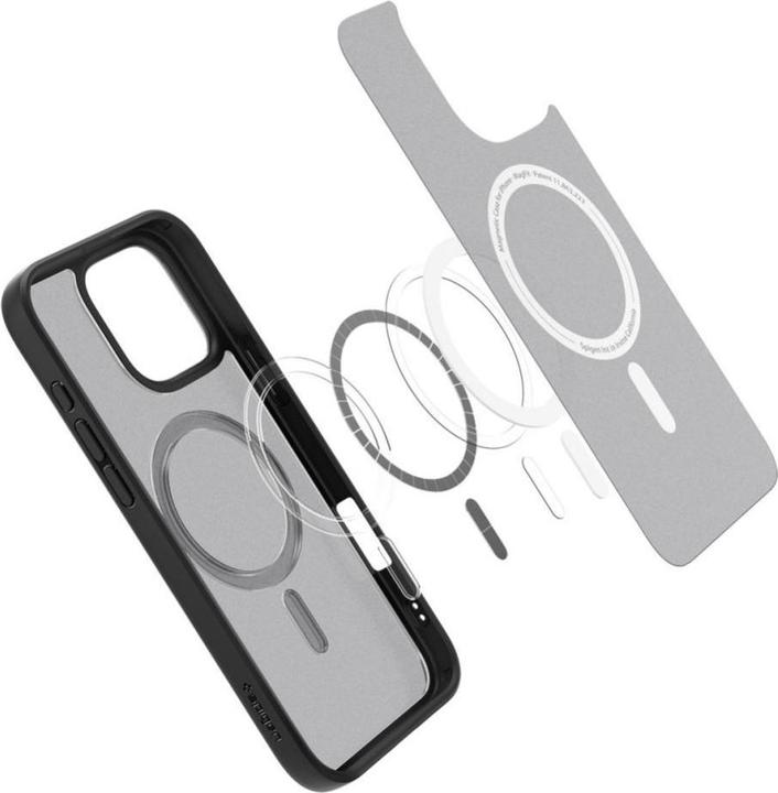 Actual product image Spigen Ultra Hybrid MAG iPhone 16 Pro MagSafe frost black ACS08134 (Apple iPhone 16 Pro)