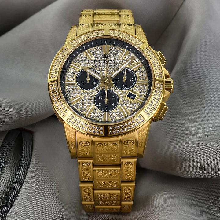 Image du produit Louis XVI LXVI1126 Majeste Iced Out Chronographe Montre Homme 43mm 5ATM (Chronographe, 43 mm)