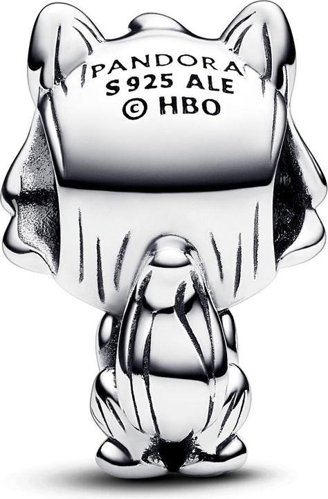 Actual product image Pandora Game of Thrones Shadow Wolf Spirit Charm (925 Sterling silver)
