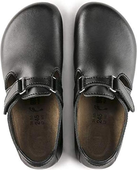 Image du produit Birkenstock Sabot Linz Superlauf, cuir naturel, noir, étroit, taille 41 (41)