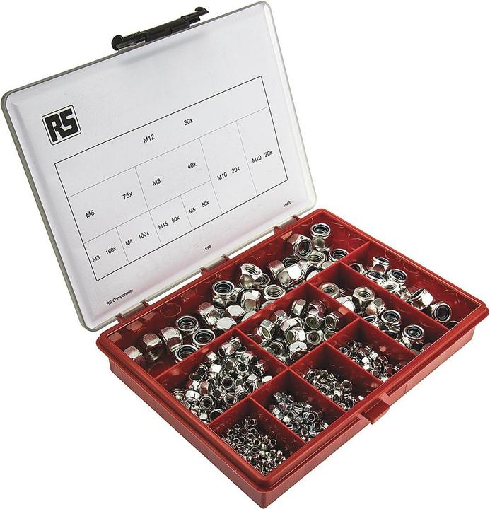 Produktbild Rs Pro Selbstsichernd Muttern Sortiment (M10, M12, M3, M4, M5, M6, M8)