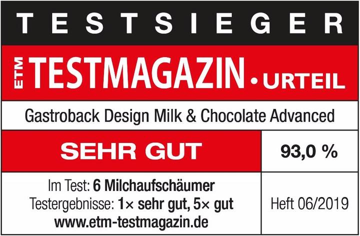 Immagine prodotto Gastroback latte e cioccolato (Spina CH, 60 cl)