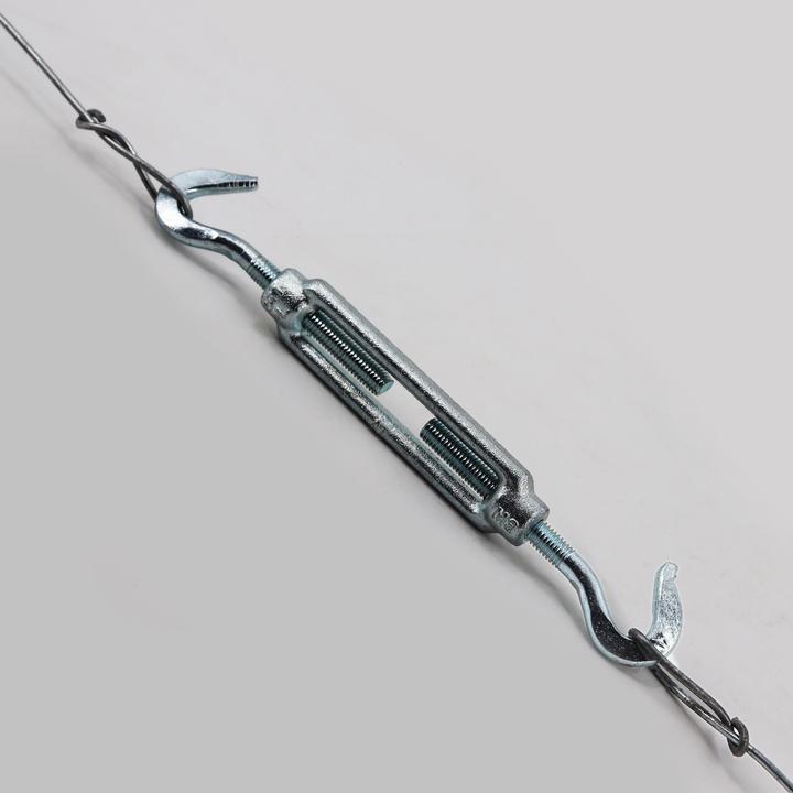 Produktbild Aquagart 10 Seilspanner für Wildzaun Fostzaun Spannschloss Drahtspanner 2 Haken