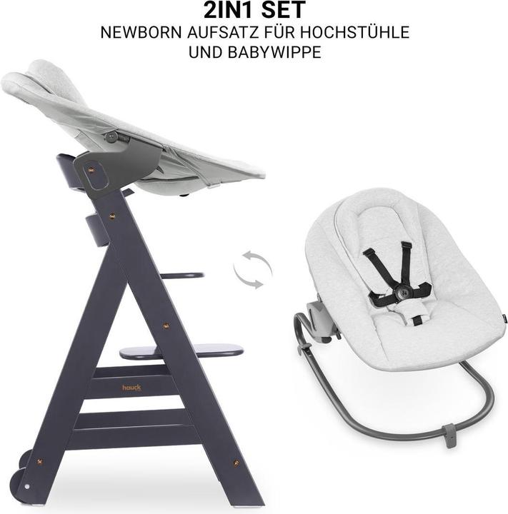 Actual product image Hauck Hochstühle Beta Plus White 5-tlg. Newborn Set - Hochstuhl (Highchair)